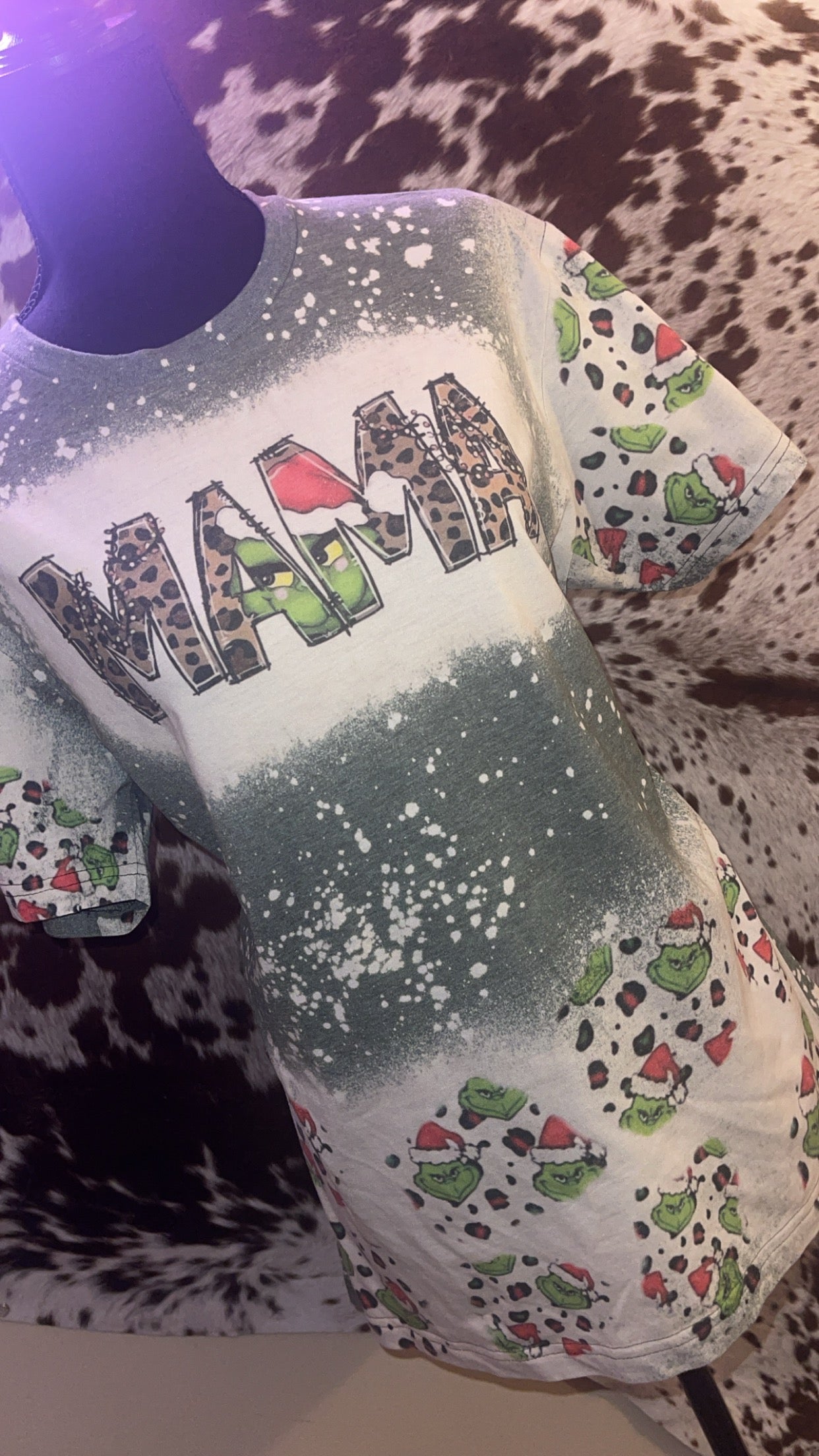 Mama Grinch Bleached