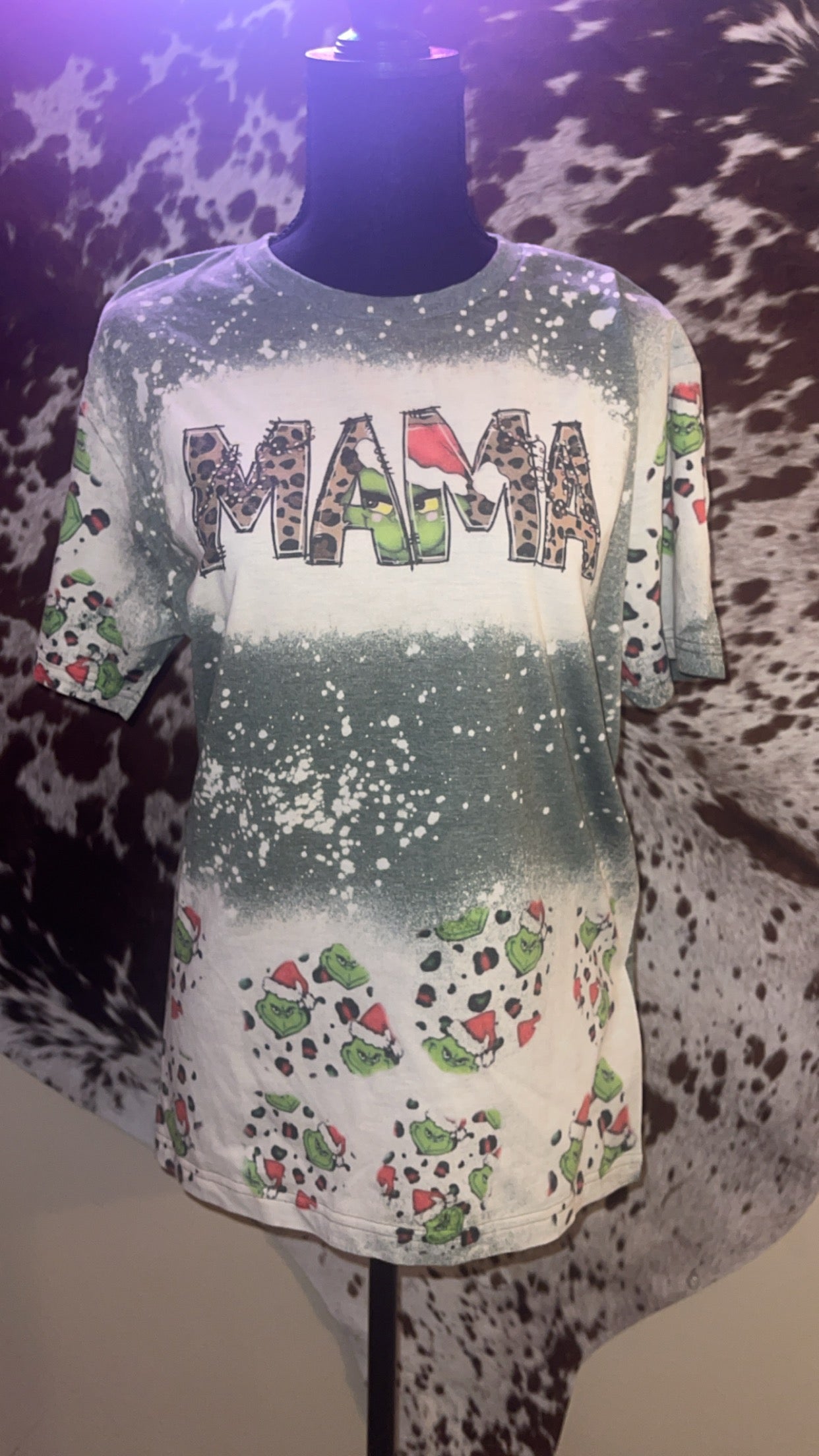 Mama Grinch Bleached